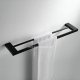 Delin Black Bath Accessories 5 80x80 - Single Towel Bar 600mm/800mm Matte Black