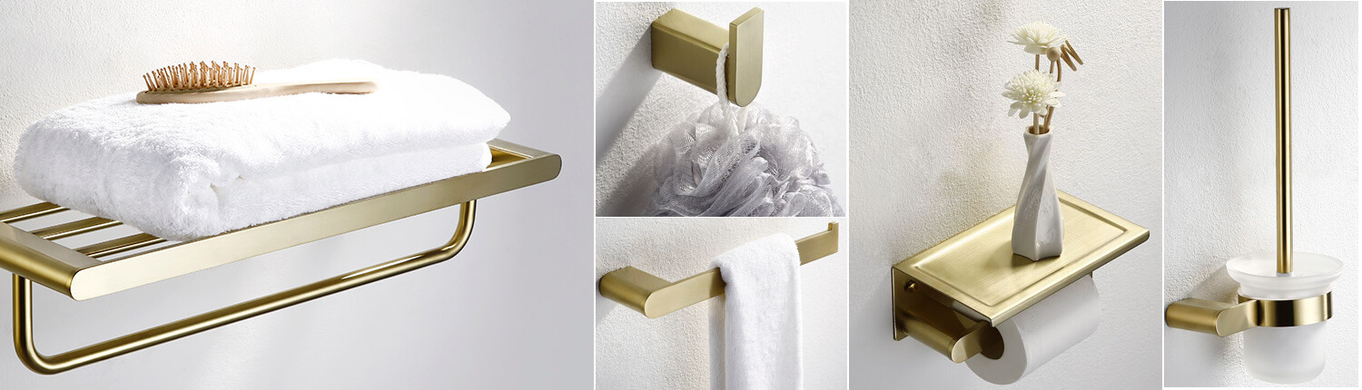 Delin Hardware Bath Accessories Gold Finishing - Home