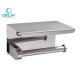 Delin Toilet Holder with Shelf 1704 80x80 - Picco Robe Hook 1706