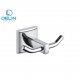 Delin Double Robe Hook 3706 80x80 - Square Towel Ring  3705